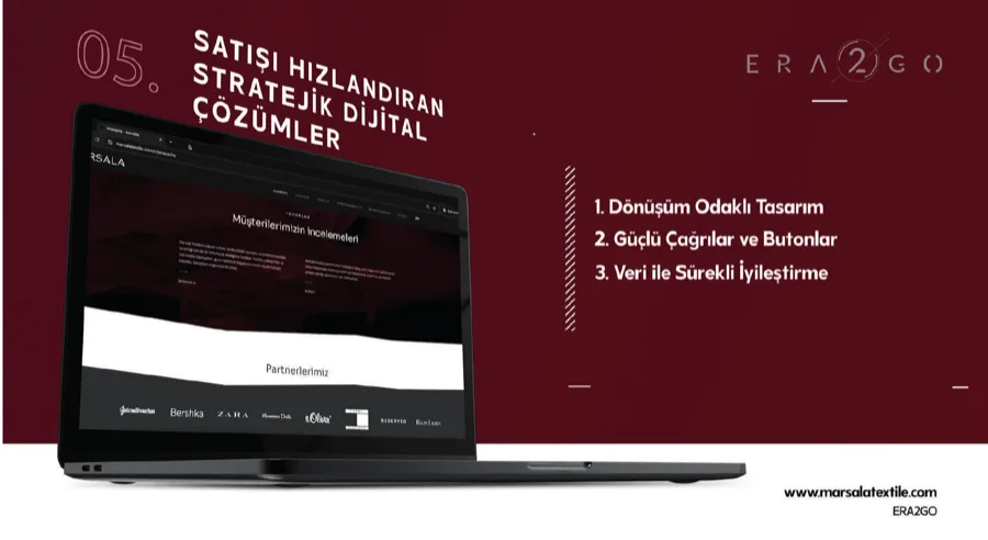 Marsala Tekstil kurumsal web sitesi
